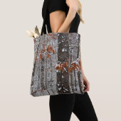 sneeuw bedekte eikenbomen WinterNatuur fotografie Tote Bag (Dichtbij)