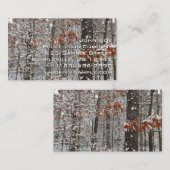 sneeuw bedekte eikenbomen WinterNatuur fotografie Visitekaartje (Voorkant / Achterkant)
