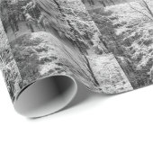 Sneeuw bedekte esdoorn in de winter cadeaupapier (Rol Hoek)