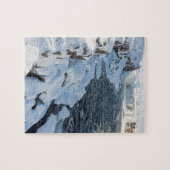 Sneeuw bedekte Godafoss-waterval Legpuzzel (Horizontaal)
