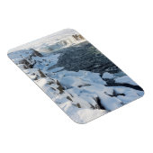 Sneeuw bedekte Godafoss-waterval Magneet (Rechterzijde)