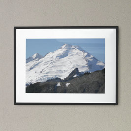 Sneeuw bedekte Mount Baker Fotografisch Poster