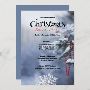 Sneeuw Bedekte Pine Tree kerstfeest Kaart