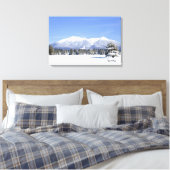 Sneeuw bedekte Prairie en San Francisco Peaks Canvas Afdruk (Insitu (Slaapkamer))