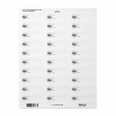 Sneeuw bedekte rode schuur land kerstcadeau Label (Full Sheet)