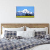 Sneeuw begrensd Mt Hood in Oregon, Verenigde State Canvas Afdruk (Insitu (Slaapkamer))