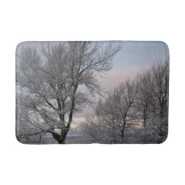Sneeuw Behandelde Takken Badmat