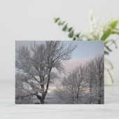 Sneeuw Behandelde Takken Kaart (Staand voorkant)