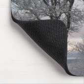 Sneeuw Behandelde Takken Muismat (Hoek)