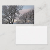 Sneeuw Behandelde Takken Visitekaartje (Voorkant / Achterkant)