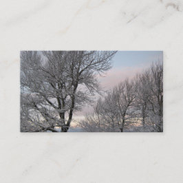 Sneeuw Behandelde Takken Visitekaartje