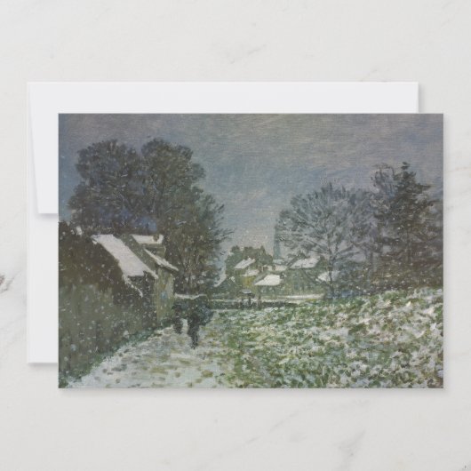 Sneeuw bij Argenteuil door Claude Monet (Voorkant)