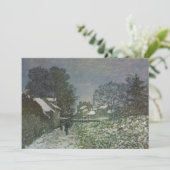Sneeuw bij Argenteuil door Claude Monet (Staand voorkant)