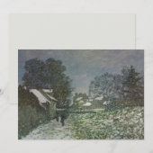 Sneeuw bij Argenteuil door Claude Monet (Voorkant / Achterkant)