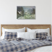 Sneeuw bij Argenteuil door Claude Monet Canvas Afdruk (Insitu (Slaapkamer))