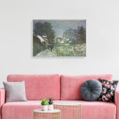 Sneeuw bij Argenteuil door Claude Monet Canvas Afdruk (Insitu (Woonkamer))