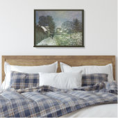 Sneeuw bij Argenteuil door Claude Monet Canvas Afdruk (Insitu (Slaapkamer))
