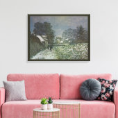 Sneeuw bij Argenteuil door Claude Monet Canvas Afdruk (Insitu (Woonkamer))