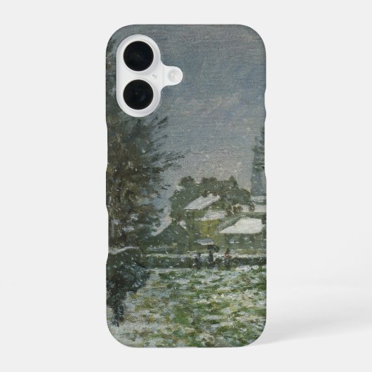 Sneeuw bij Argenteuil door Claude Monet iPhone 16 Hoesje (Achterkant)
