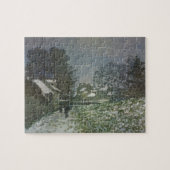 Sneeuw bij Argenteuil door Claude Monet Legpuzzel (Horizontaal)
