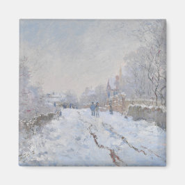 Sneeuw bij Argenteuil (door Claude Monet) Magneet