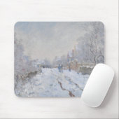 Sneeuw bij Argenteuil (door Claude Monet) Muismat (Met muis)