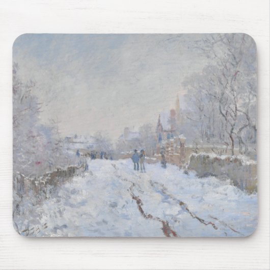 Sneeuw bij Argenteuil (door Claude Monet) Muismat (Voorkant)