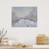 Sneeuw bij Argenteuil (door Claude Monet) Poster (Keuken)