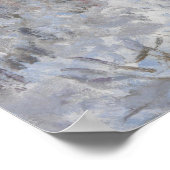 Sneeuw bij Argenteuil (door Claude Monet) Poster (Hoek)