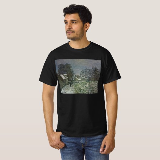 Sneeuw bij Argenteuil door Claude Monet T-shirt (Voorkant volledig)
