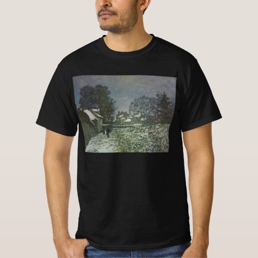 Sneeuw bij Argenteuil door Claude Monet T-shirt (Voorkant)