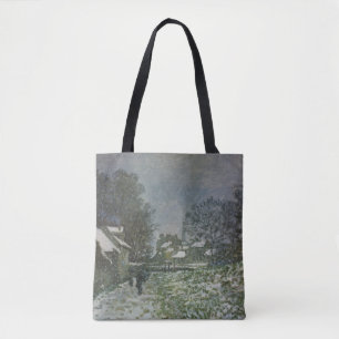 Sneeuw bij Argenteuil door Claude Monet Tote Bag
