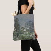 Sneeuw bij Argenteuil door Claude Monet Tote Bag (Dichtbij)