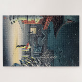 Sneeuw bij de Nezu-schrijn door Tsuchiya Koitsu Legpuzzel (Horizontaal)