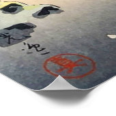 Sneeuw bij de Nezu-schrijn door Tsuchiya Koitsu Poster (Hoek)