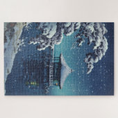 Sneeuw bij de Ukimido Katada door Tsuchiya Koitsu Legpuzzel (Horizontaal)