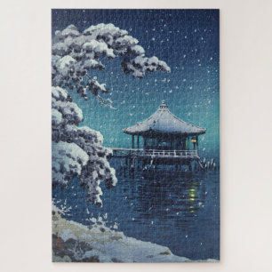 Sneeuw bij de Ukimido Katada door Tsuchiya Koitsu Legpuzzel