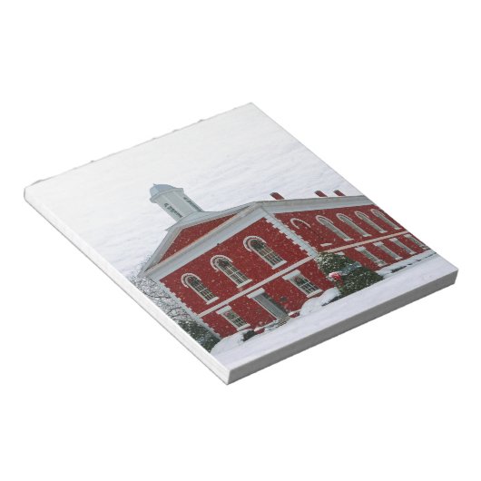 Sneeuw bij het gerechtshof notitieblok (Schuin)