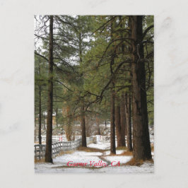 Sneeuw bij kerstmis Briefkaart