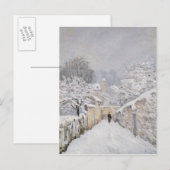 sneeuw bij Louveciennes, 1878 Briefkaart (Voorkant / Achterkant)