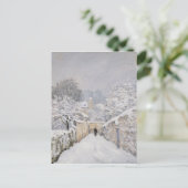 sneeuw bij Louveciennes, 1878 Briefkaart (Staand voorkant)