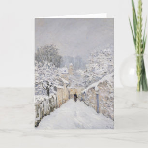 sneeuw bij Louveciennes, 1878 Kaart