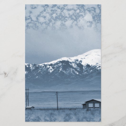 Sneeuw binnenkomend briefpapier (Voorkant)