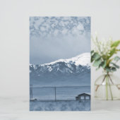 Sneeuw binnenkomend briefpapier (Staand voorkant)