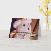 sneeuw-bloemen 016, Engelen letten 0ver op ons! Kaart (Gele Bloem)