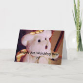 sneeuw-bloemen 016, Engelen letten 0ver op ons! Kaart (Voorkant)