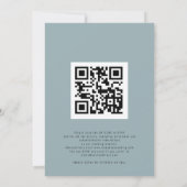 Sneeuw Bos Foto Doe mee QR Avond Feest Bruiloft Kaart (Achterkant)