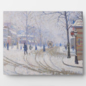 Sneeuw, Boulevard de Clichy, Parijs, 1886 Fotoplaat (Voorkant)