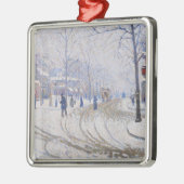 Sneeuw, Boulevard de Clichy, Parijs, 1886 Metalen Ornament (Links)