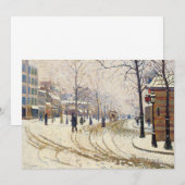 Sneeuw, Boulevard de Clichy, Parijs door Paul Sign (Voorkant / Achterkant)